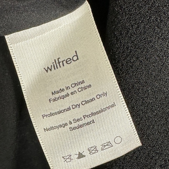 Aritzia Wilfred Mayet Jacket Black Size Small Relax Fit Japanese Fabric Minimal - Picture 12 of 14